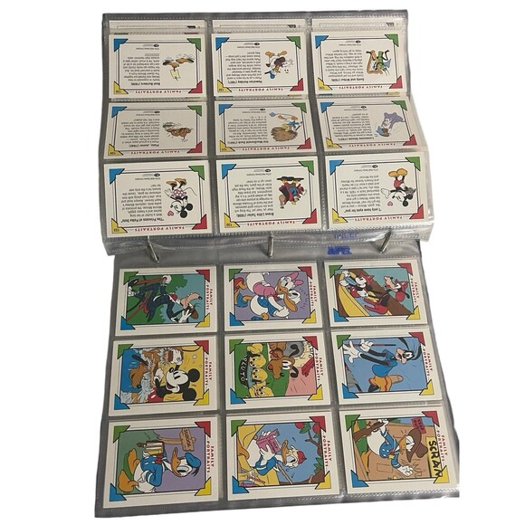 Vintage DISNEY 1991 COLLECTOR CARDS BINDER 198 CARDS - Picture 10 of 16